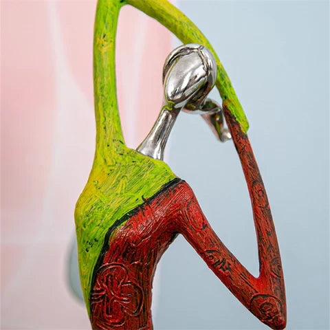 Kalsten | Modern Abstract Woman Sculptures – Handcrafted Colourful Resin Art for Home Decor
