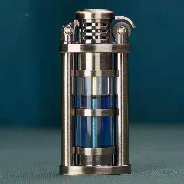 Transparent Windproof Metal Kerosene Flame Fusion Lighter | Kalsten