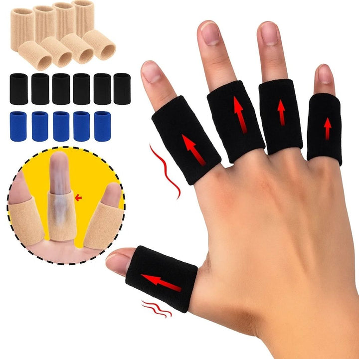 FlexiGuard | Finger Protection Sleeves – Injury Prevention – Breathable Snug Fit - Keeps wounds and bandages in place – Sports and Daily Comfort Kalsten