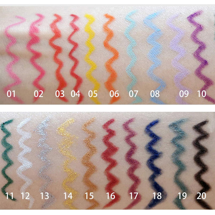 20 PCS Colored Eyeliner Pencil Set | Kalsten