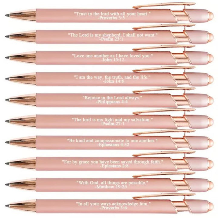 Kalsten | ️Premium Comfort Bible Verse Pens – 10 pcs