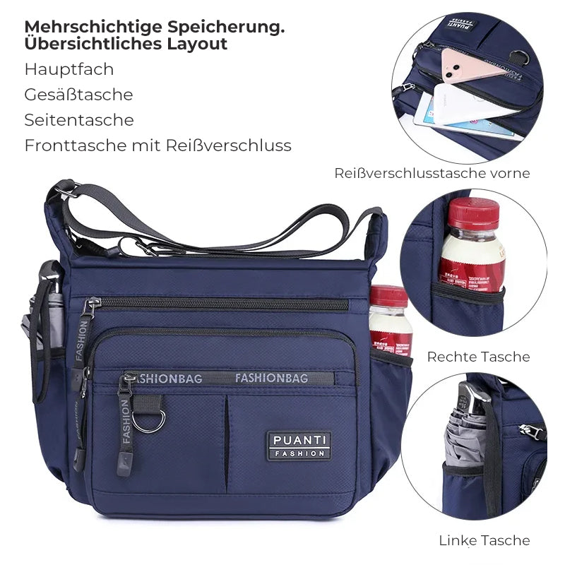 Men's messenger bag with multiple pockets | Kalsten