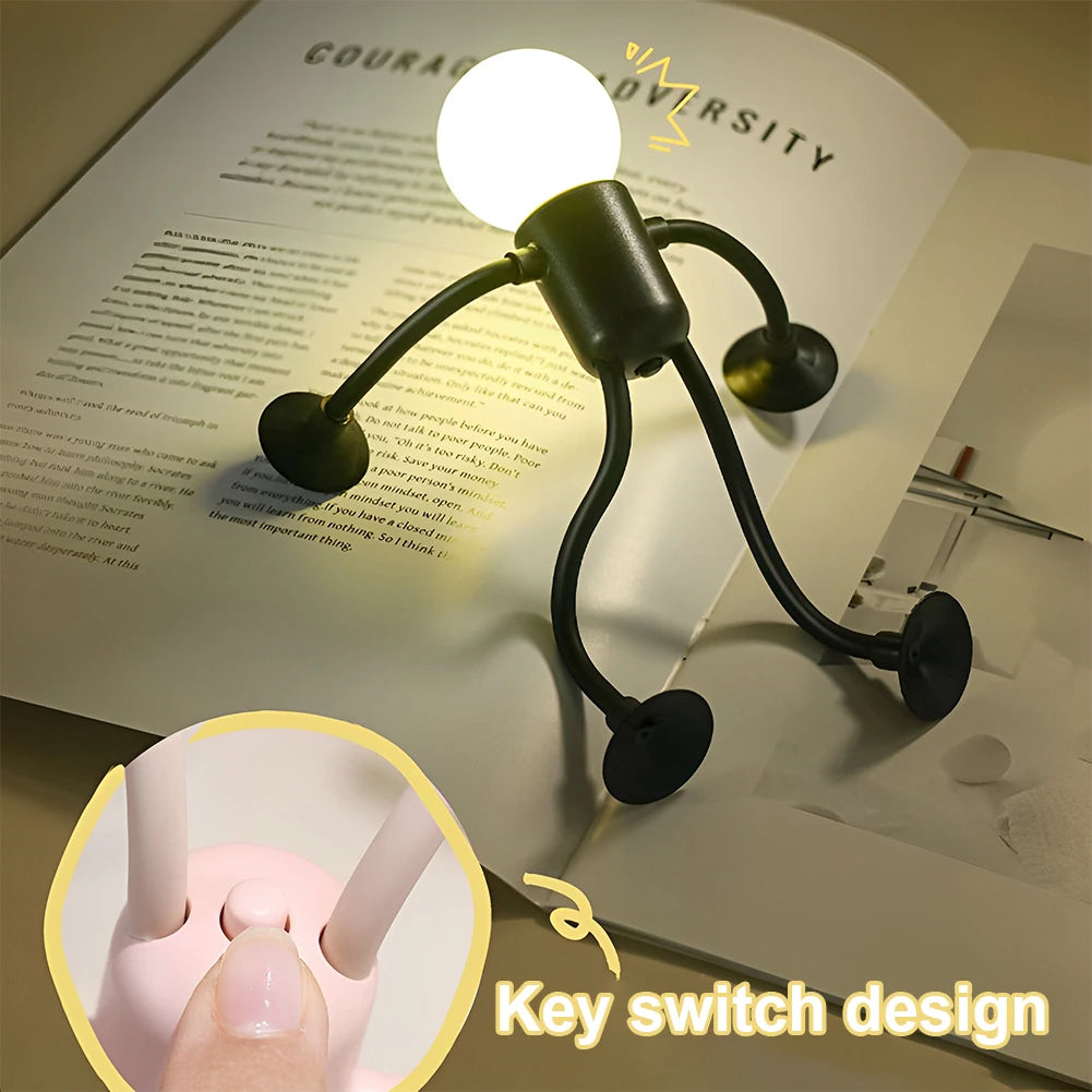 Flexible Cartoon Night Light with Suction Cup