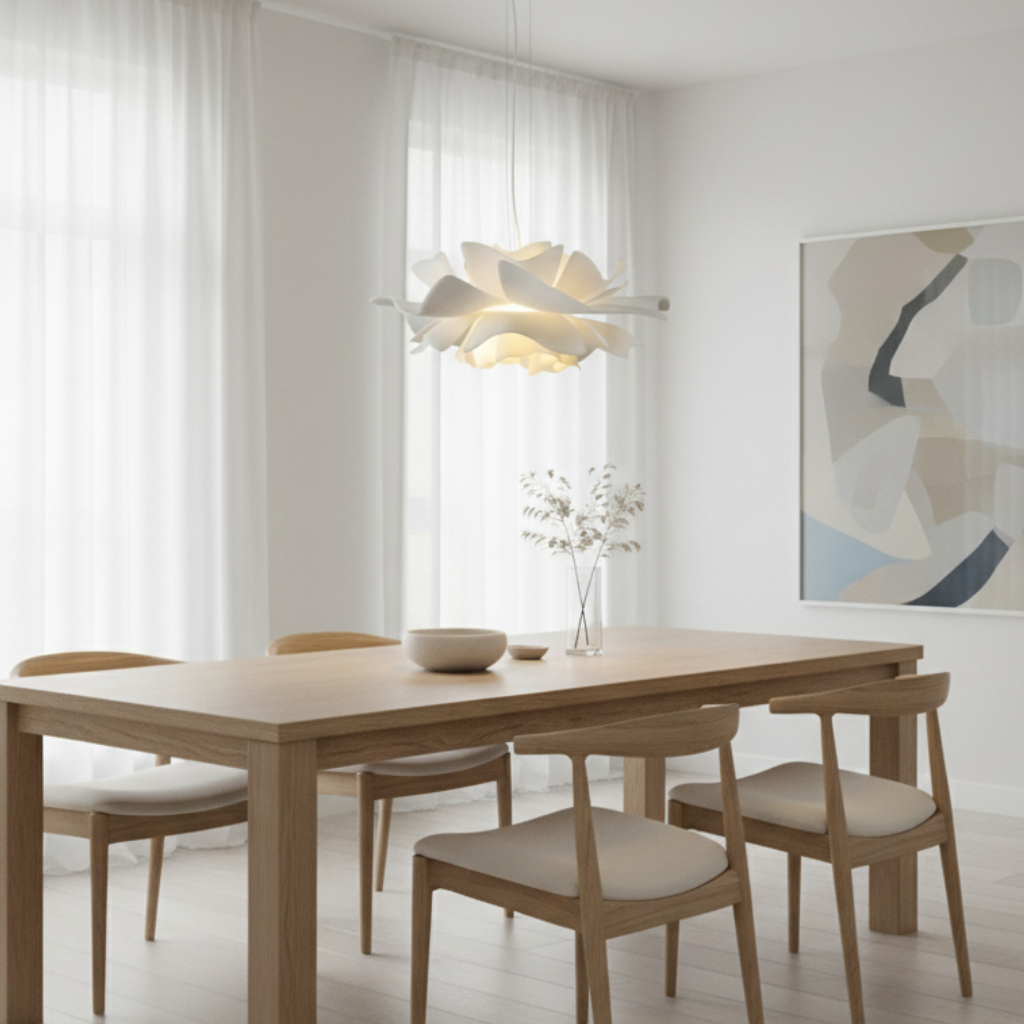 Petaline Floral Acrylic Pendant Light
