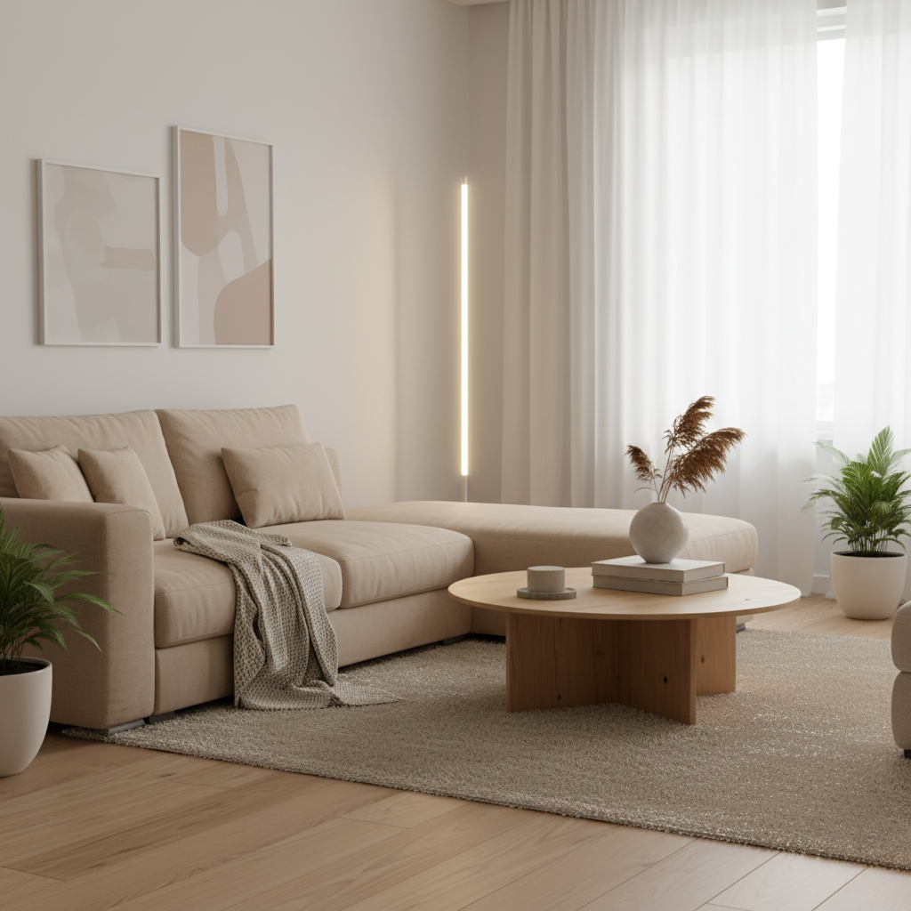 Adjustable-Brightness LED Standing Floor Lamp