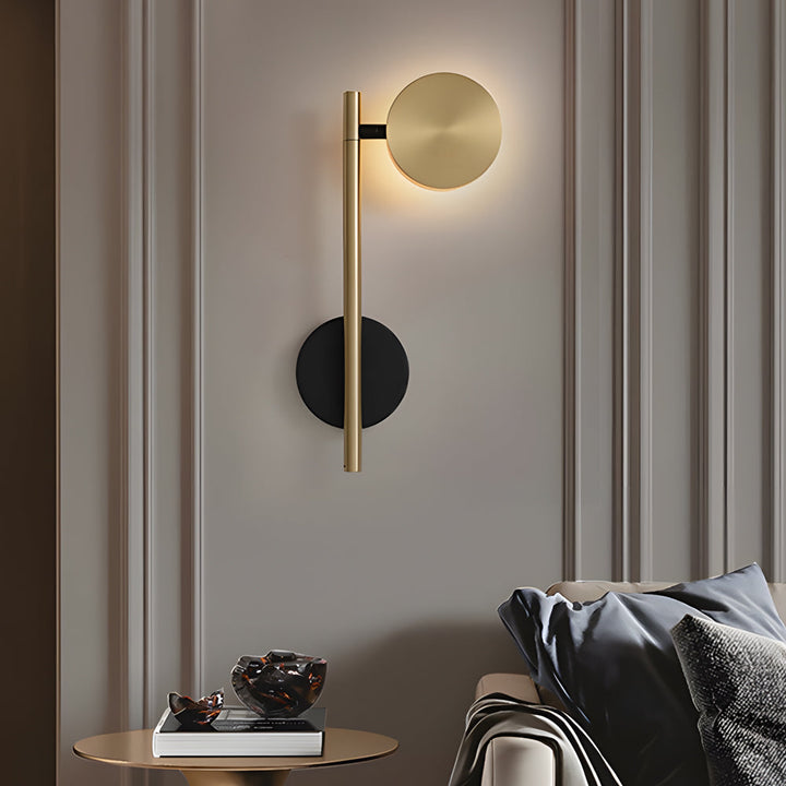 Simple Adjustable Round LED Luxury Aluminum Nordic Wall Light Fixture | Kalsten