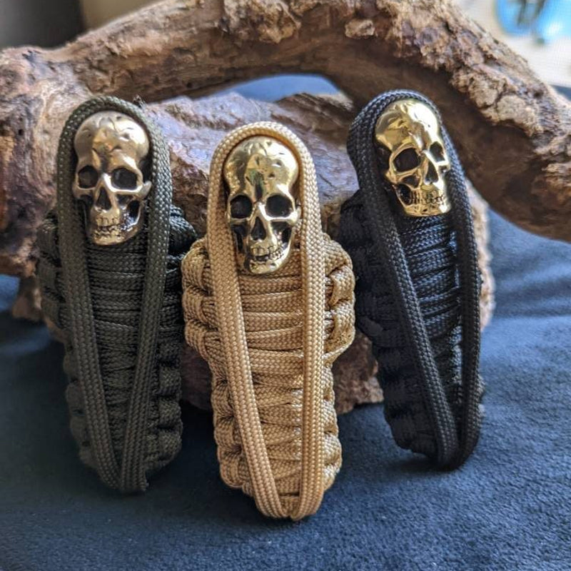 Kalsten | Paracord Keychain Mummy Brass Skull