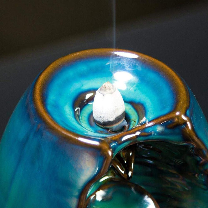 Kalsten | Mountain River Waterfall Back-flow Incense Holder