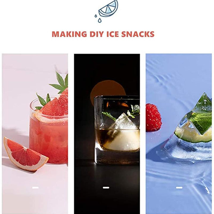 Reusable Silicone Snow Mountain Iceberg Ice Cube Mold with Lid | Kalsten