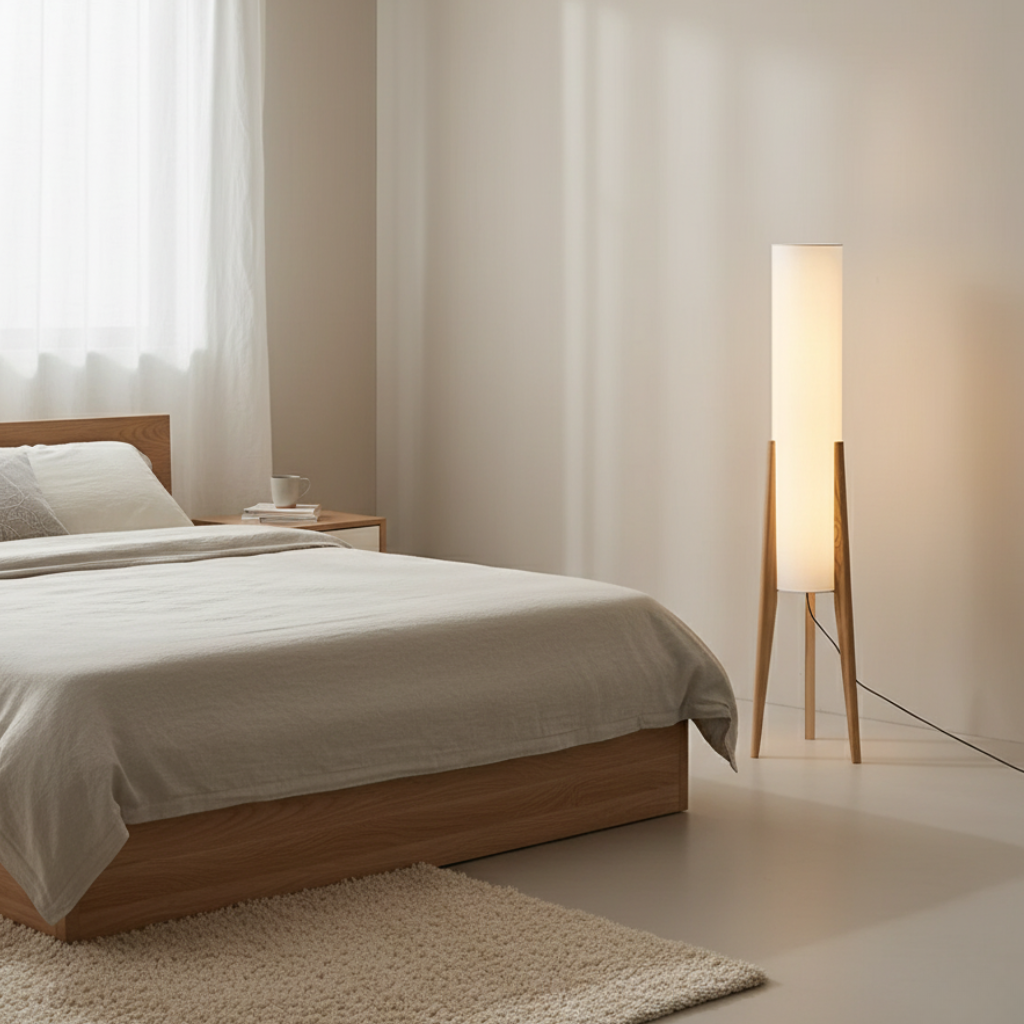 Walnut Nordic Retro Floor Lamp
