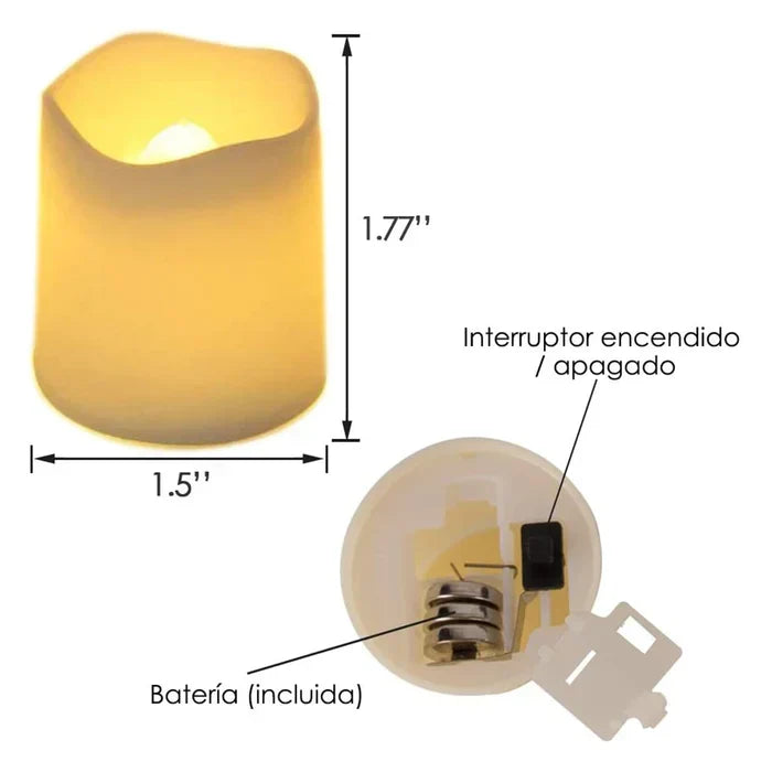 Set of 24 LED Flameless Candles - GlowFlicker | Kalsten