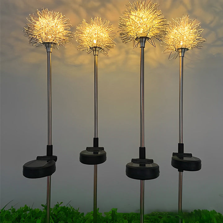 2PCS Aluminum Dandelions Flowers Decor Waterproof LED Solar Lawn Light | Kalsten