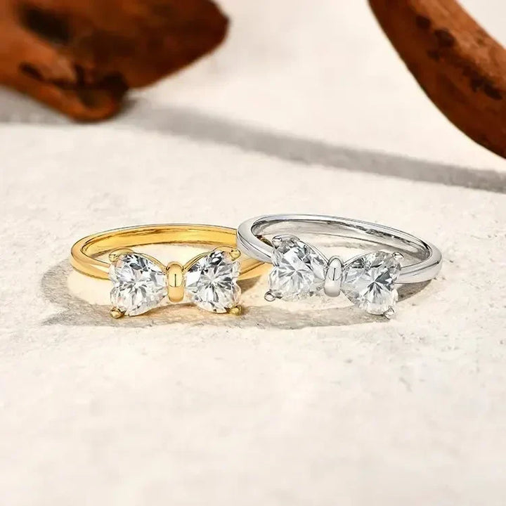 Kalsten | S925 Moissanite Feminine Bow Ring