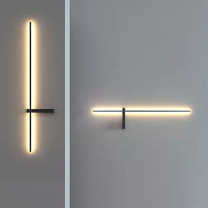 Interlaced Line Strips Waterproof Led Black Modern Outdoor Wall Lights | Kalsten