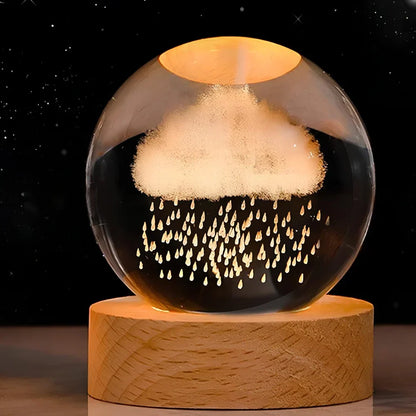Karnz | LED Night Light with 3D Crystal Ball