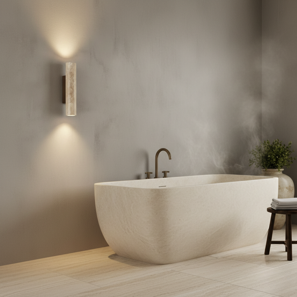 Travertine Up/Down Wall Sconce