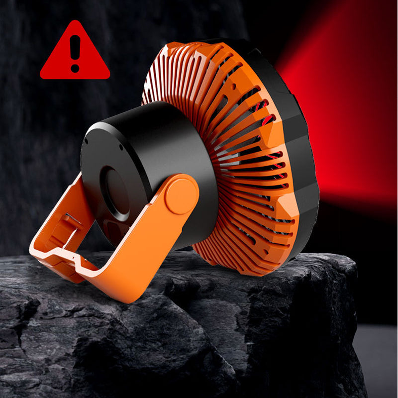 Portable camping fan with LED light | Kalsten