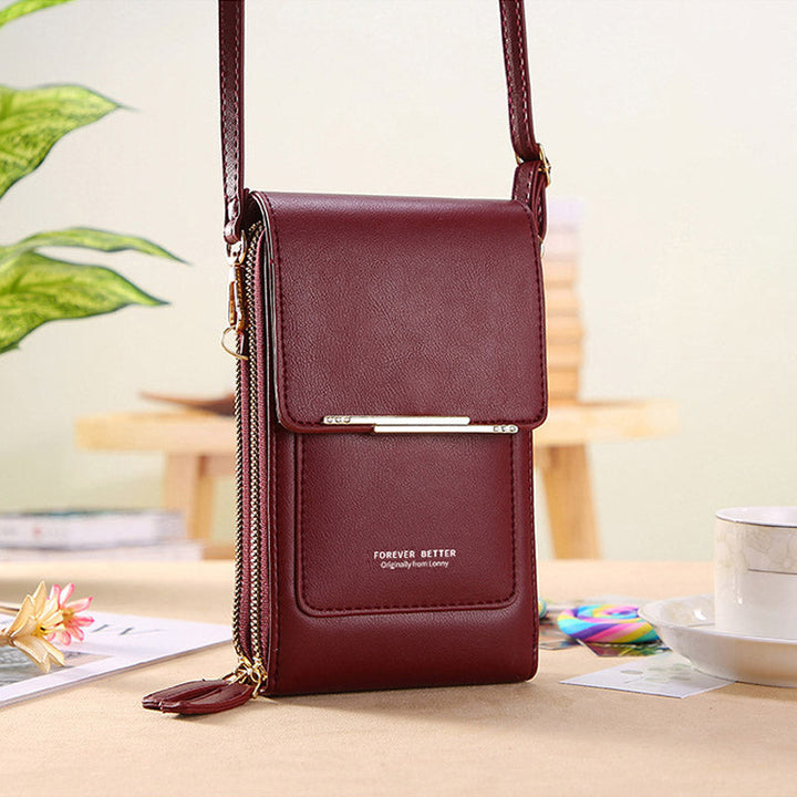 Anti-Theft Leather Bag with Touchscreen | Kalsten