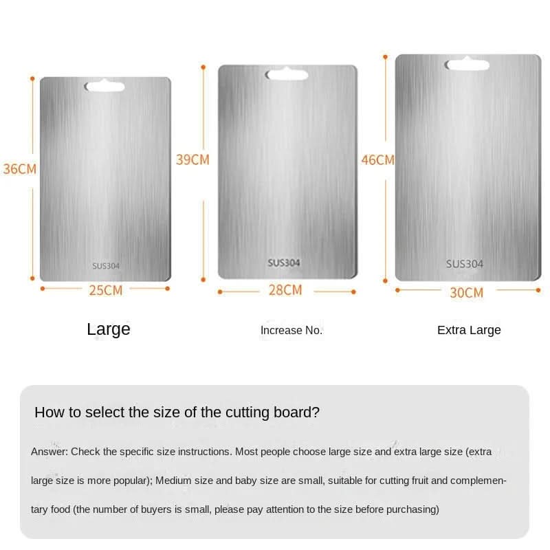 Kalsten | CHEFSTEEL – Cutting board made of stainless steel, robust & easy to clean for hygienic work