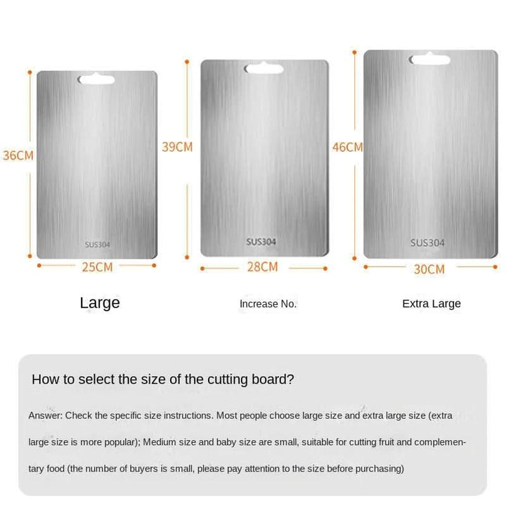 Kalsten | CHEFSTEEL – Cutting board made of stainless steel, robust & easy to clean for hygienic work