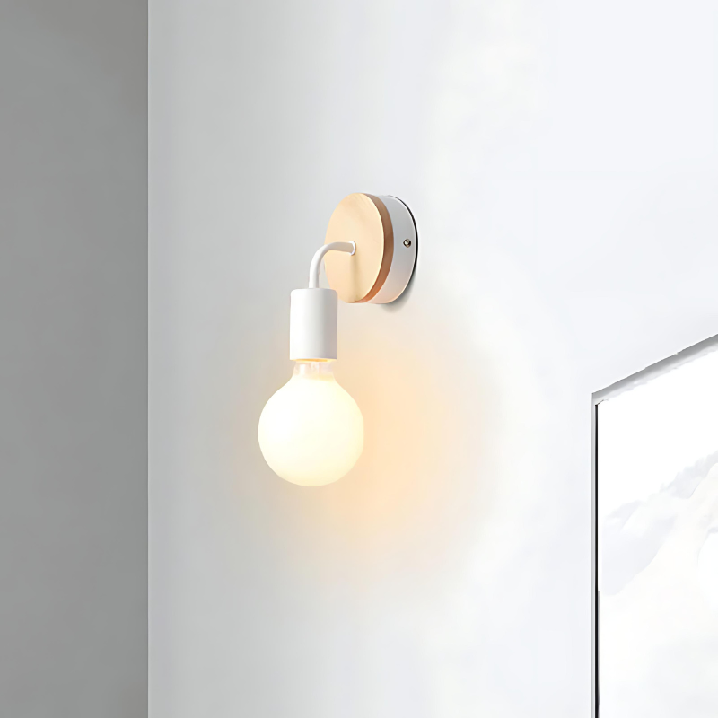 LumiEra - Elegant wall lamp made of iron and wood in Nordic style | Kalsten
