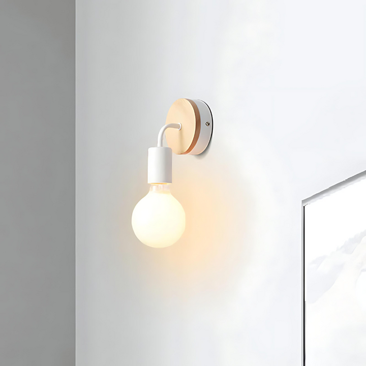 LumiEra - Elegant wall lamp made of iron and wood in Nordic style | Kalsten