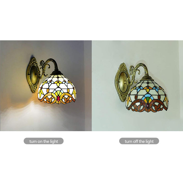 Retro lampshade made of stained glass | Kalsten