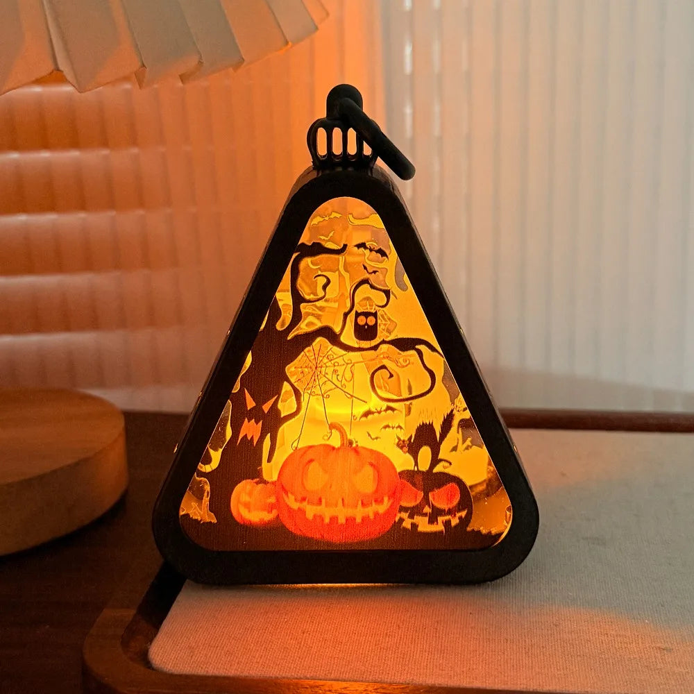 Halloween Decor Triangle Table Lamp | Kalsten