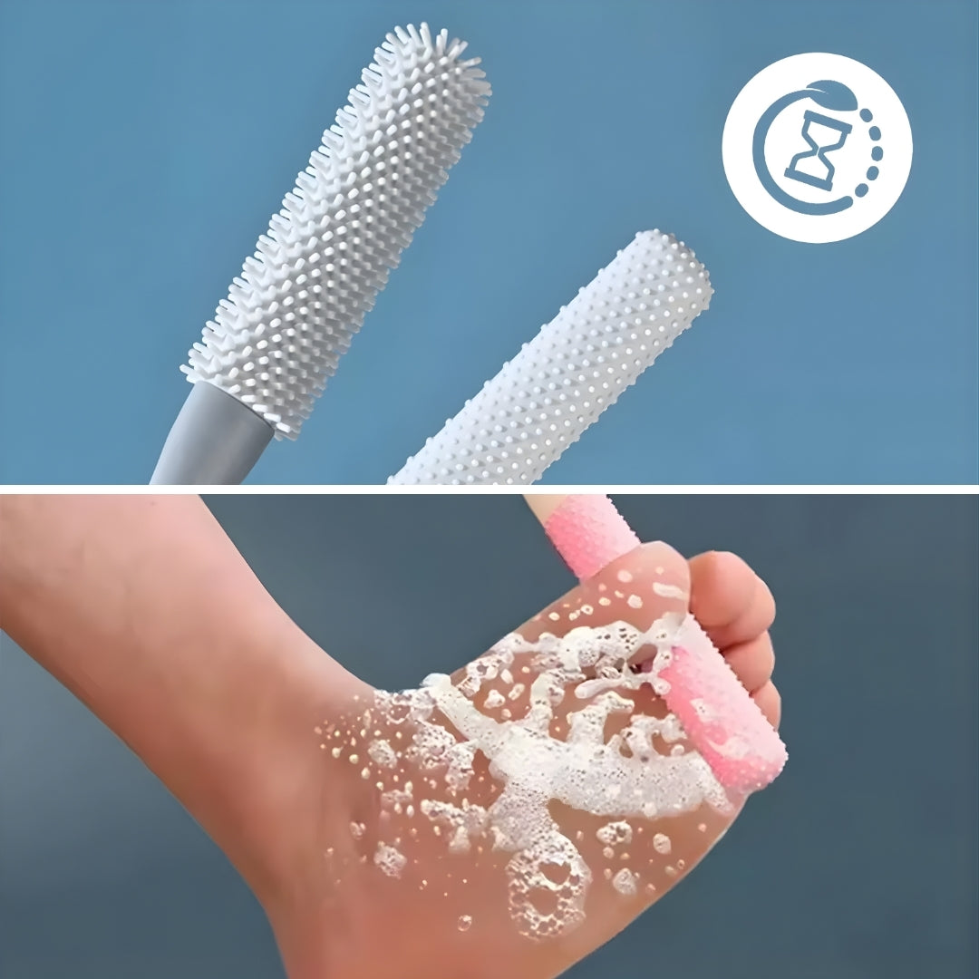 Deep cleaning of dirt and dead skin – Soft silicone bristles – Sensitive feet and daily hygiene Karnz