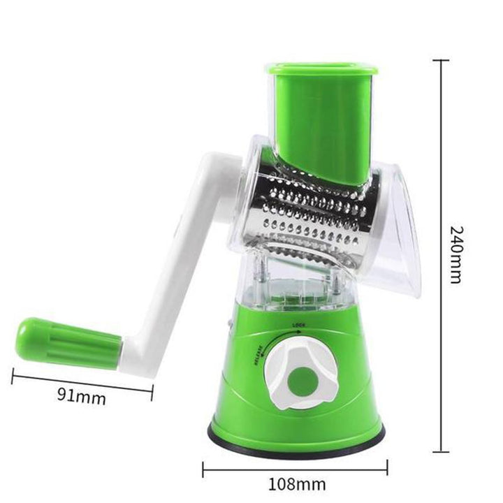 3 in 1 Rotating Cheese Grater Vegetable Cutter | Kalsten