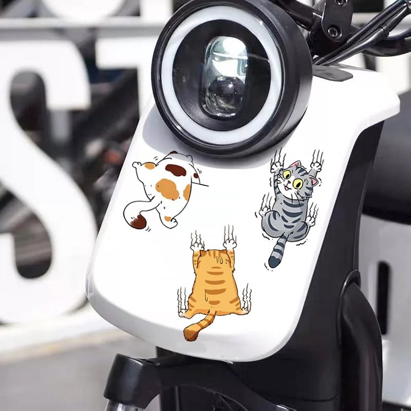 Cute Cat Cartoon Decal Car Stickers, 3 pcs | Kalsten