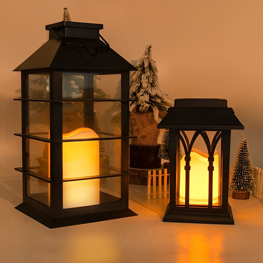 Portable Lantern Waterproof LED Intelligent Black Solar Outdoor Lights | Kalsten