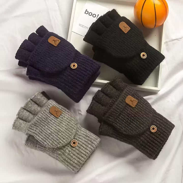 Kalsten | Men's WinterPro Fingerless Gloves – Thick, Warm and Comfortable