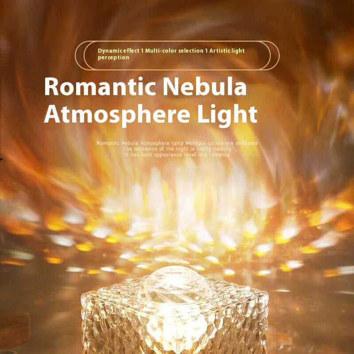 Rotating Water Ripple Small Night Lamp Creative Bedside-use Flame Ambience Light | Kalsten