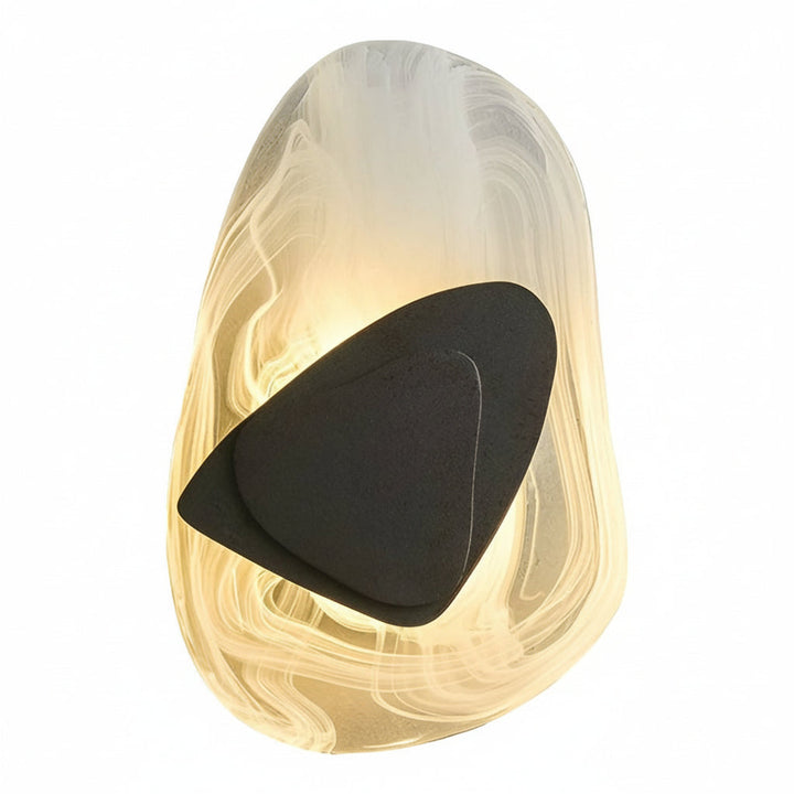 Modern Glass Globe Wall Sconce – 3-Color Dimmable LED Wall Light (Gold/Black) | Kalsten