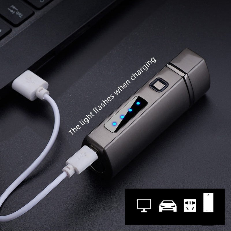Triple Flame Windproof USB Charging Jet Lighter | Kalsten