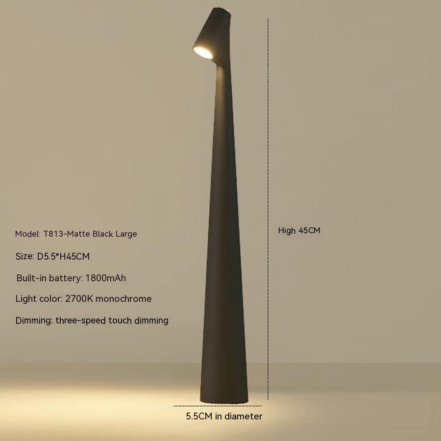 Table Lamp Modern Red Metal LED Light | Kalsten