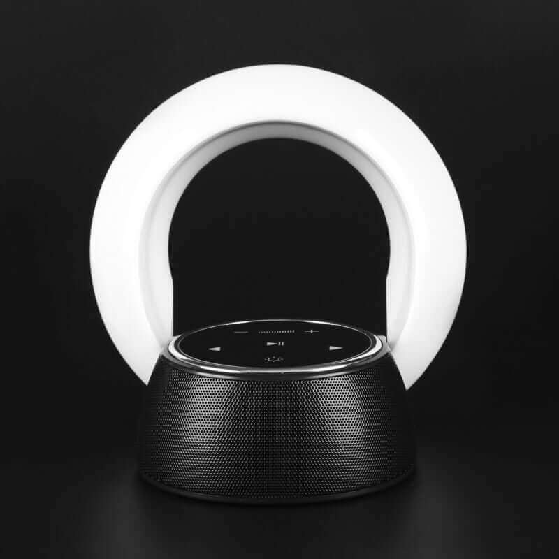 Creative Bluetooth Subwoofer Stereo Speaker LED Desk Lamp Stepless Dimming Folding Touch Atmosphere Night Light | Kalsten