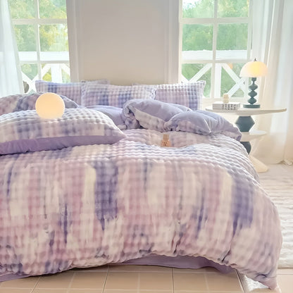 Cozy Plush Bedding Set – Warm and soft for Autumn & Winter | Reversible design in rabbit fur & milk velour | Karnz