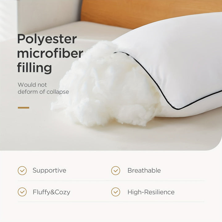 Cooling Bed Pillows for Sleeping – Luxury Hotel Quality with 3D Microfiber Filling and Breathable Cover – Ideal for Side, Back, and Stomach Sleepers, Queen Size | Kalsten