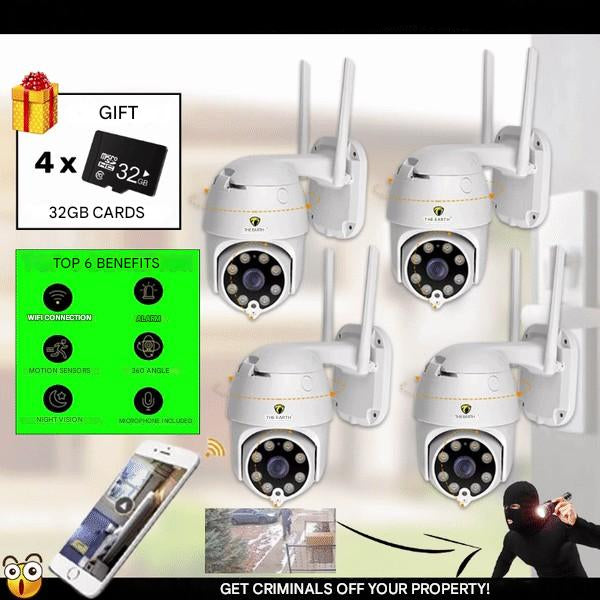 SmartCam Set 4X – Complete Wireless Security Camera Set | Kalsten