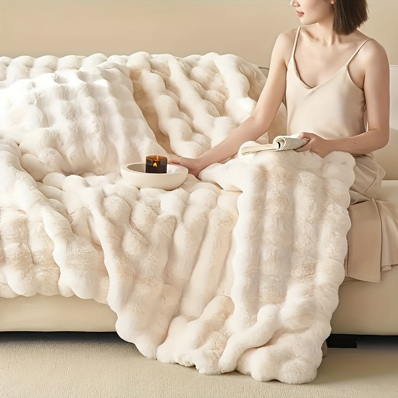 Elegant Rabbit Fleece Blanket - Luxury and Durable Kalsten