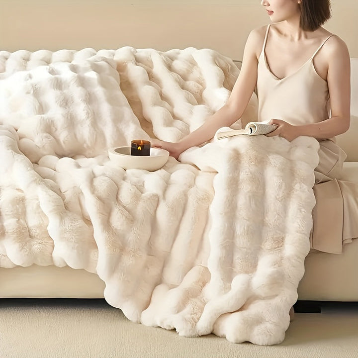 Elegant Rabbit Fleece Blanket - Luxury and Durable Kalsten