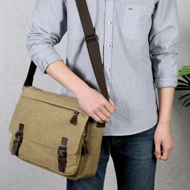 AtlasHaul Canvas Shoulder Bag — Never chaos again, always stylish on the go | Kalsten