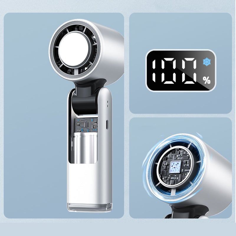 Folding Mini Handheld High-Speed USB Rechargeable Turbo Fan | Kalsten