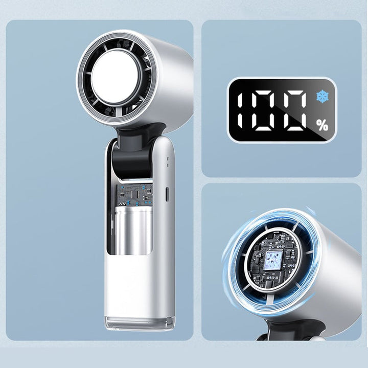 Folding Mini Handheld High-Speed USB Rechargeable Turbo Fan | Kalsten
