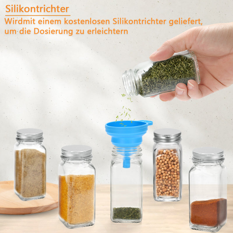 Flip Top Spice Bottle Spice Container 12 Pieces | Kalsten