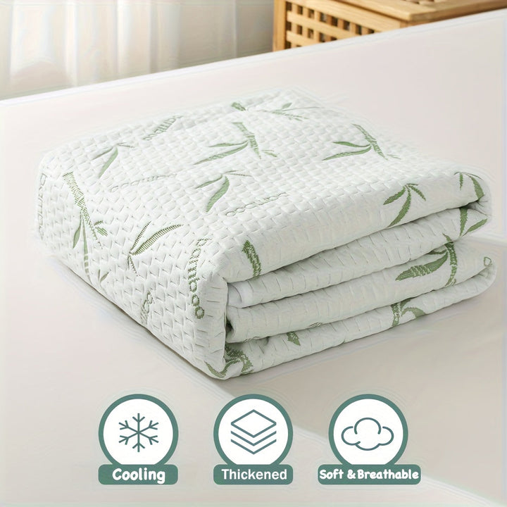 Bamboo Mattress Protector with Cooling 3D Air Layer | Kalsten