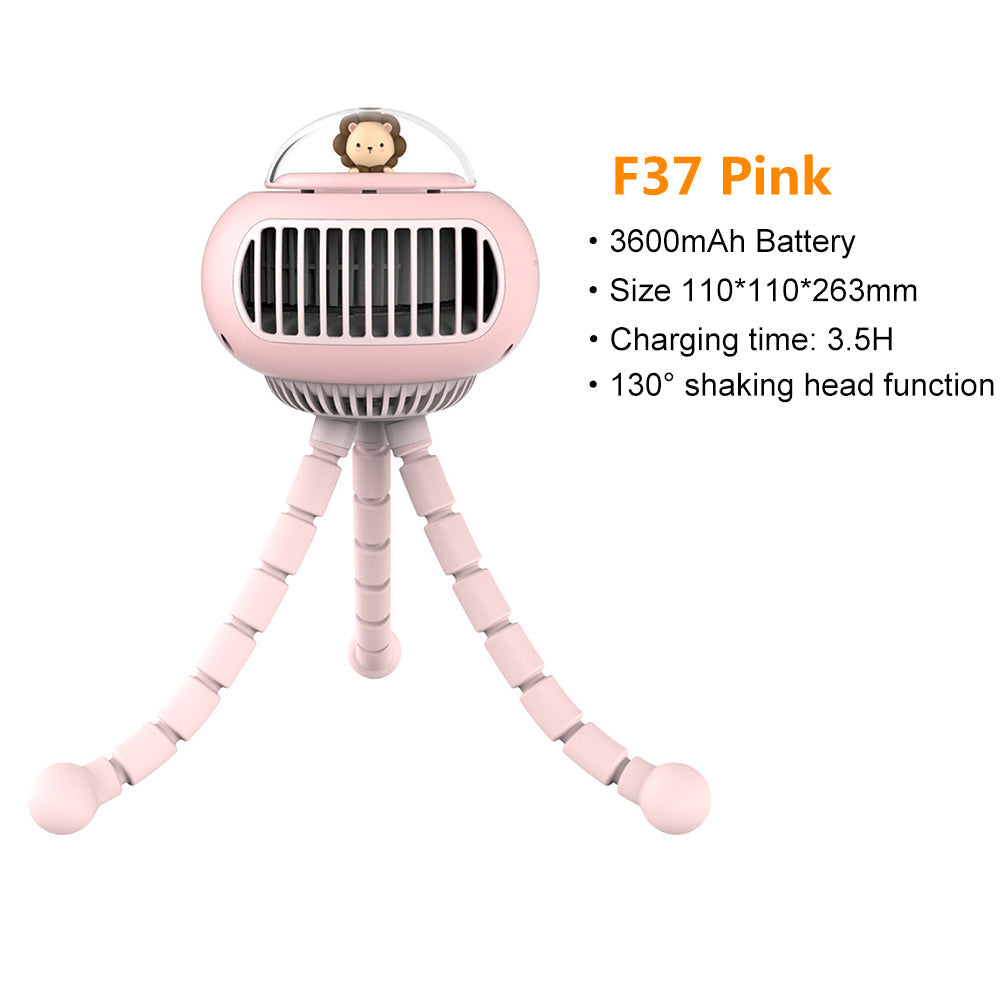 Lovely Cartoon Portable Safe Stroller Fan | Kalsten