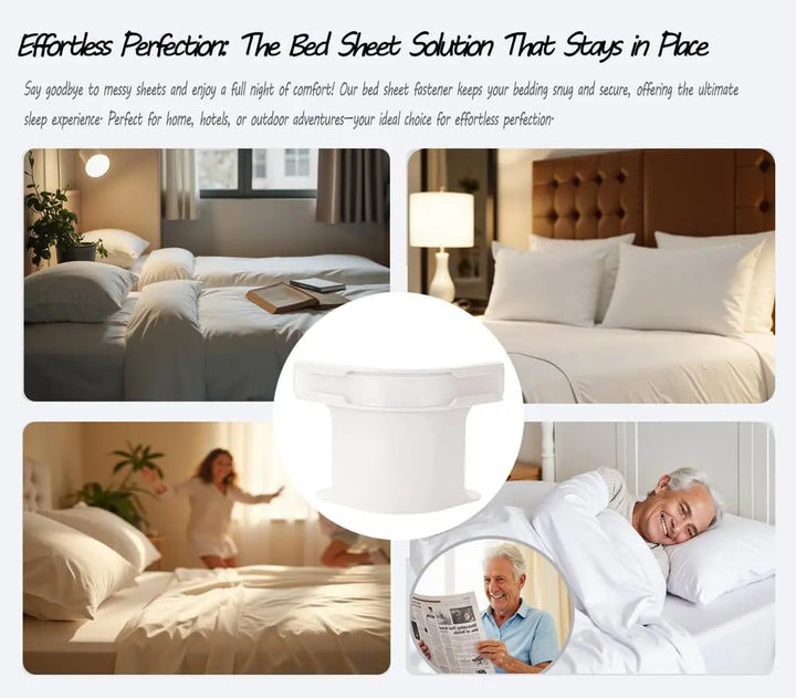 Kalsten | 4-piece bed sheet holder set – secure hold for all mattress sizes